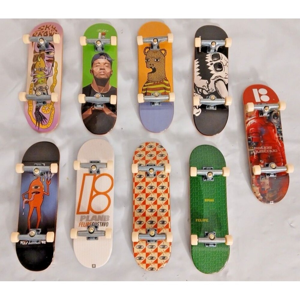 Tech-Deck Finger Boards Lot Of 9 Sky Brown Felipe Toy Machine More